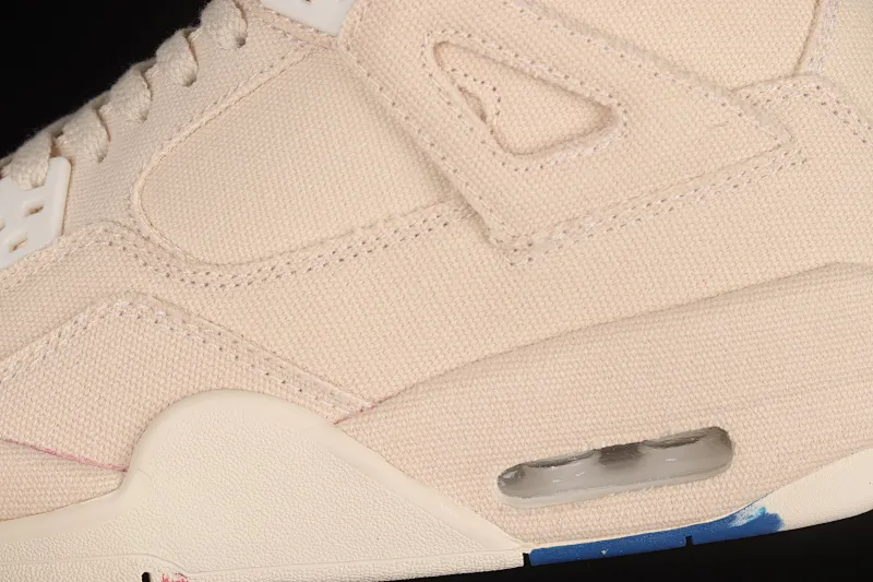 All categories Air Jordan Jordan series basketball shoes Air Jordan 4 J version Air Jordan 4 Retro "Canvas" AJ4 Joe 4 beige canvas basketball shoes DQ4909-100